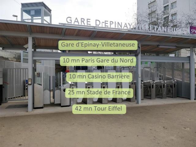 Gare En Face A Pied - Paris 10Mn - Parking Prive Gratuit - De 1 A 8 Personnes - Souplex - Tout Equipe - Entierement Renove Montmagny 外观 照片